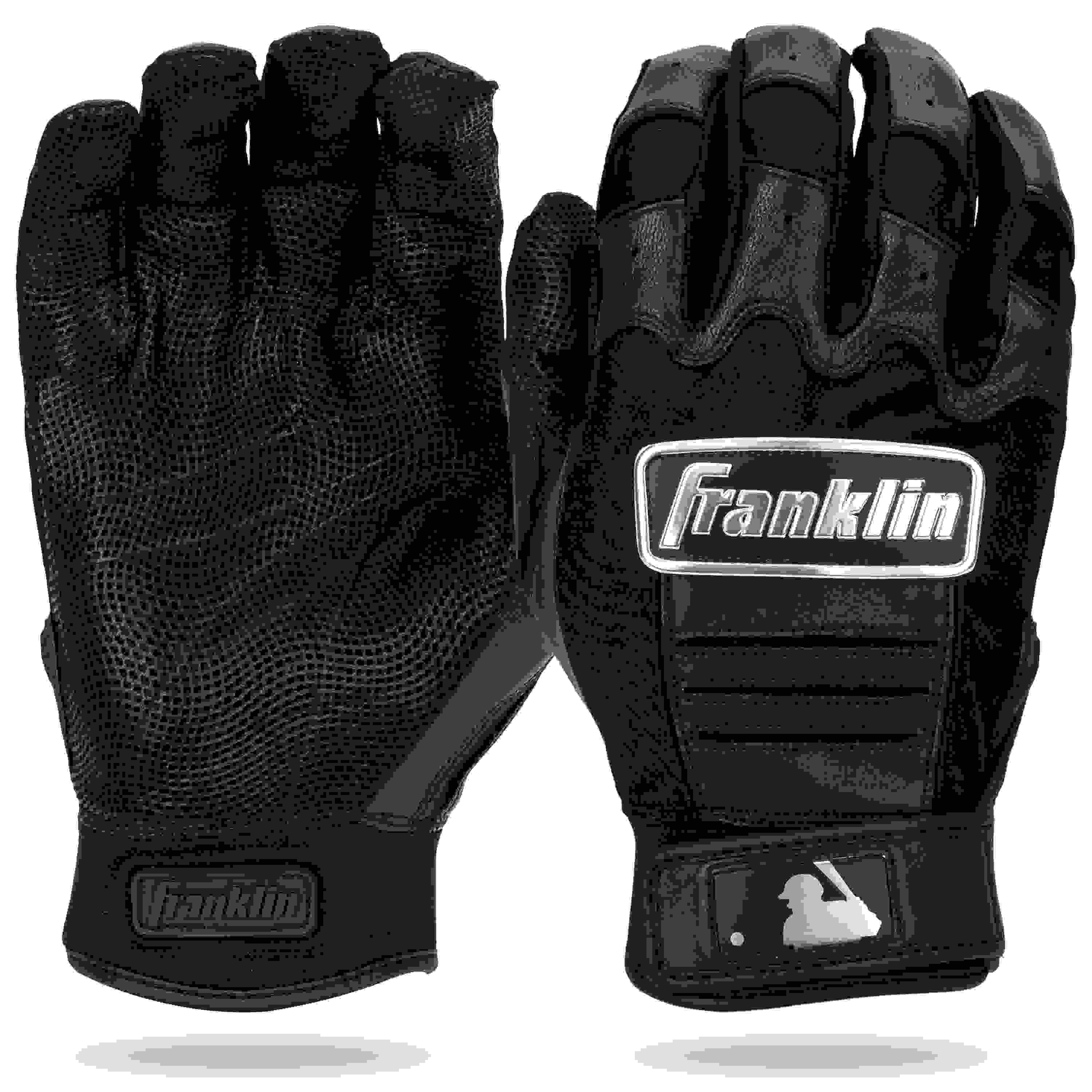 Franklin Sports MLB CFX Pro Series Youth Black Batting Gloves